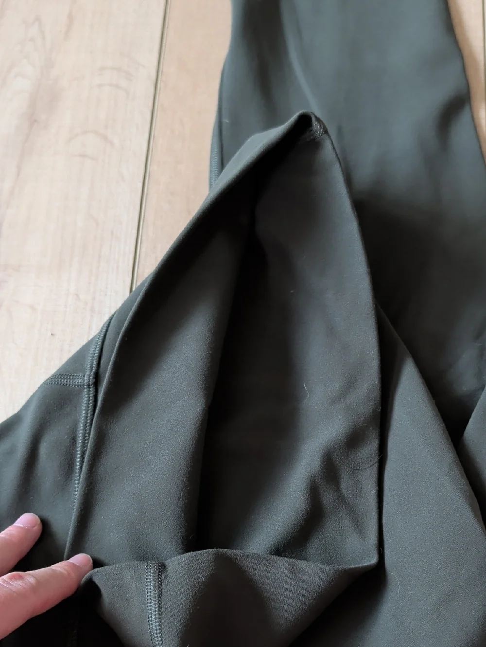 CRZ YOGA Olive Green High-Waist Performance Leggings - Picture 3 of 3